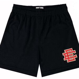Eric Emanuel Black & Red Netted Shorts